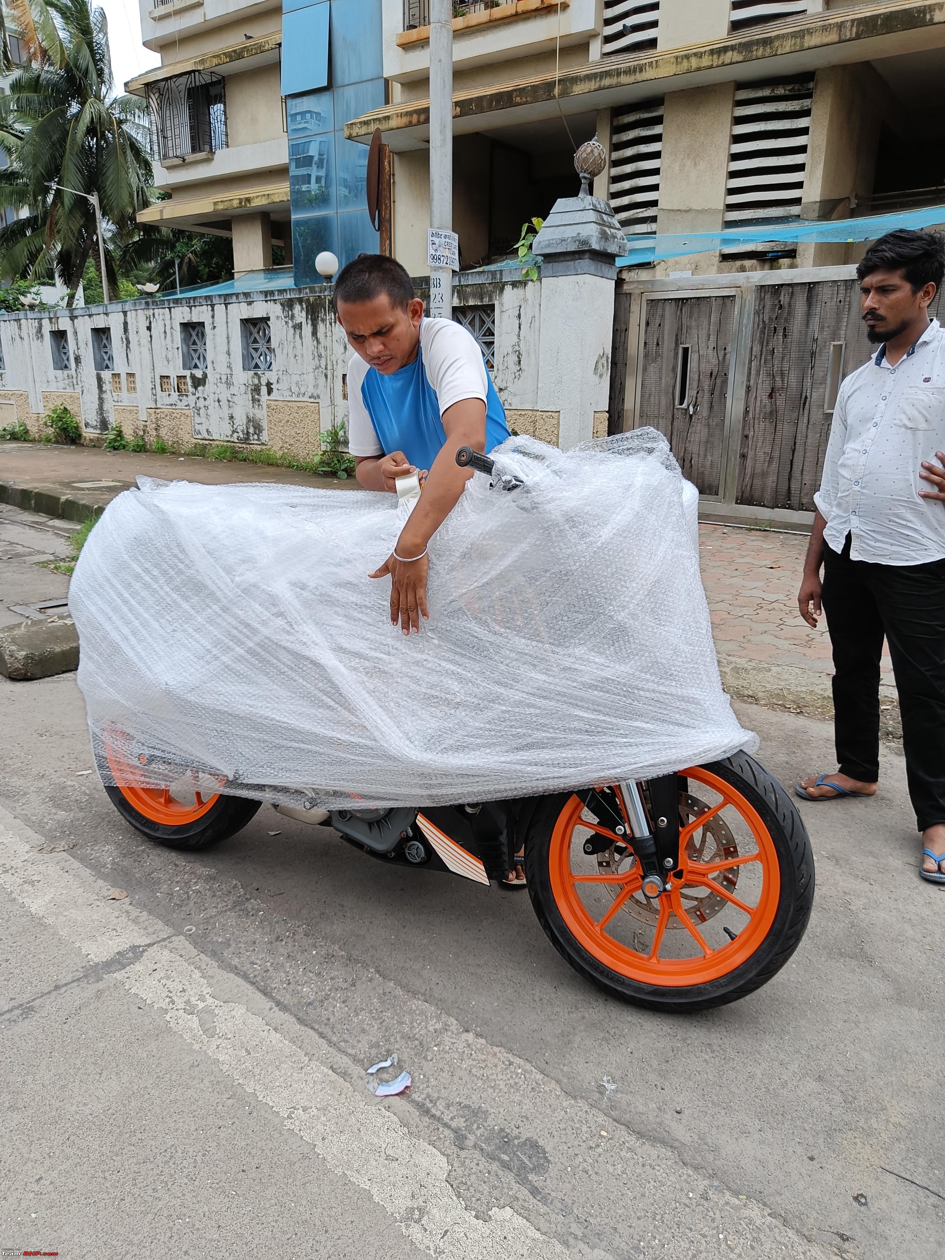 Motorcycle packing prep